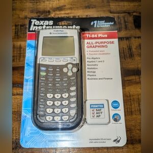 Texas Instruments TI-84 Plus Graphing Calculator - Black and Gray